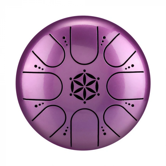 Hluru TCT8-5 Purple 5" (13см) 8 нот Tongue Drum Titanium Steel