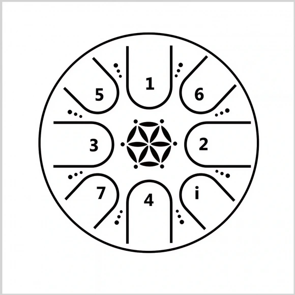 Глюкофон Hluru TCT8-5 Purple 5" (13см) 8 нот Tongue Drum Titanium Steel Глюкофон Hluru TCT8-5 Purple 5" (13см) 8 нот Tongue Drum Titanium Steel