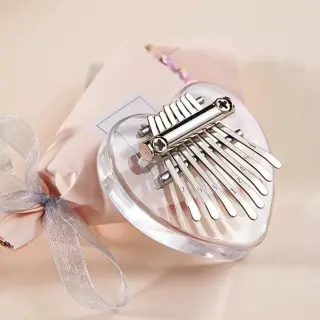 Overtone Mini Kalimba 8 Keys Acrylic Heart