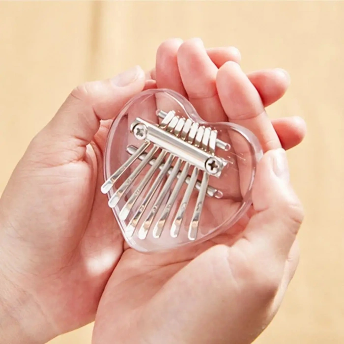 Overtone Mini Kalimba 8 Keys Acrylic Heart