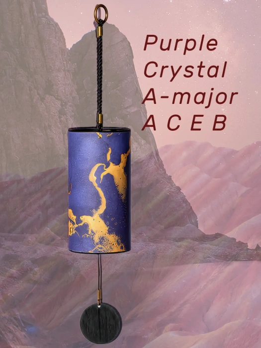 Hluru Purple Crystal Secret 9 Notes Wind Chime Pur.9-2