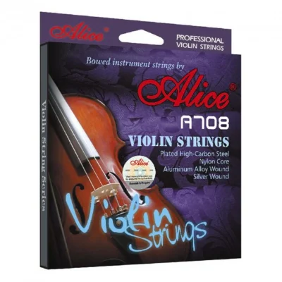 Струни для скрипки Alice A708 Steel/Alum/Silver