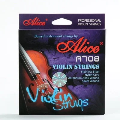 Струни для скрипки Alice A708 Steel/Alum/Silver