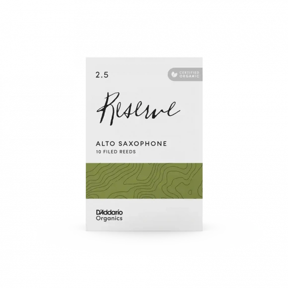 Трость D'Addario Organic Reserve - Alto Sax #2.5 - 10 Box Трость D'Addario Organic Reserve - Alto Sax #2.5 - 10 Box