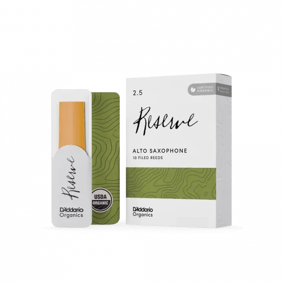 Трость D'Addario Organic Reserve - Alto Sax #2.5 - 10 Box Трость D'Addario Organic Reserve - Alto Sax #2.5 - 10 Box