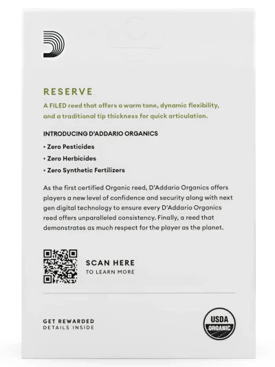 Тростина D'Addario ODJR1025 Organic Reserve Alto Sax #2.5 - 10 Box