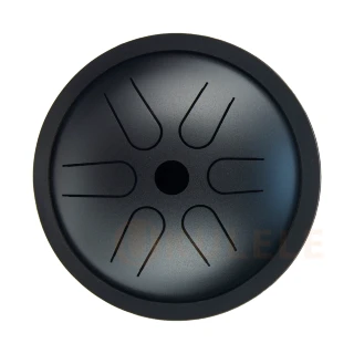 Hluru TP6-5.5 InkBlack 5.5" (14см) 6 нот Tongue Pocket Drum Cooper Steel