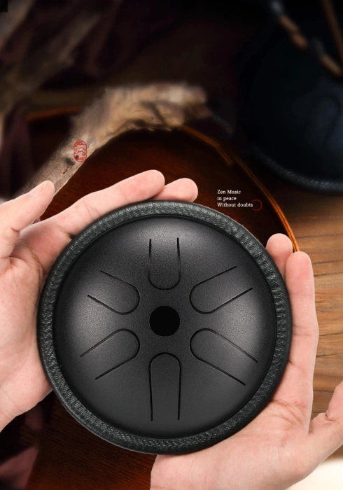 Глюкофон Глюкофон Hluru TP6-5.5 InkBlack 5.5" (14см) 6 нот Tongue Pocket Drum Cooper Steel