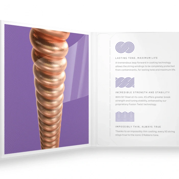 D'Addario XSAPB1152 XS Phosphor Bronze Custom Light 11-52