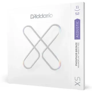 D'Addario XSAPB1152 XS Phosphor Bronze Custom Light 11-52