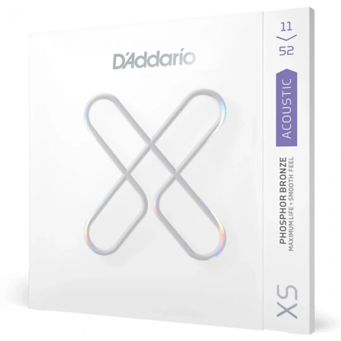 D'Addario XSAPB1152 XS Phosphor Bronze Custom Light 11-52