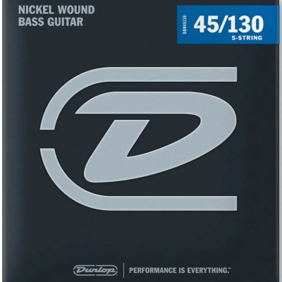 Dunlop DBN45130 Nickel Wound Medium 5-String 45-130