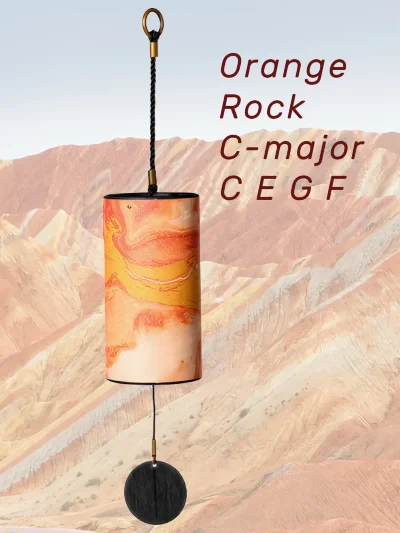 Hluru Orange Rock 9 Notes Wind Chime Org.9-1