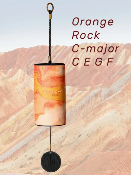 Hluru Orange Rock 9 Notes Wind Chime Org.9-1