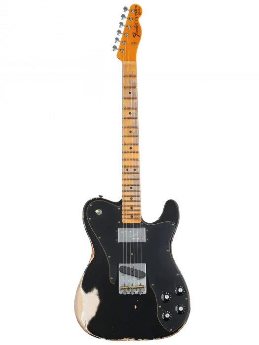 Електрогітара Електрогітара Fender Custom Shop Limited Edition '70s Telecaster Custom Heavy Relic Aged Black