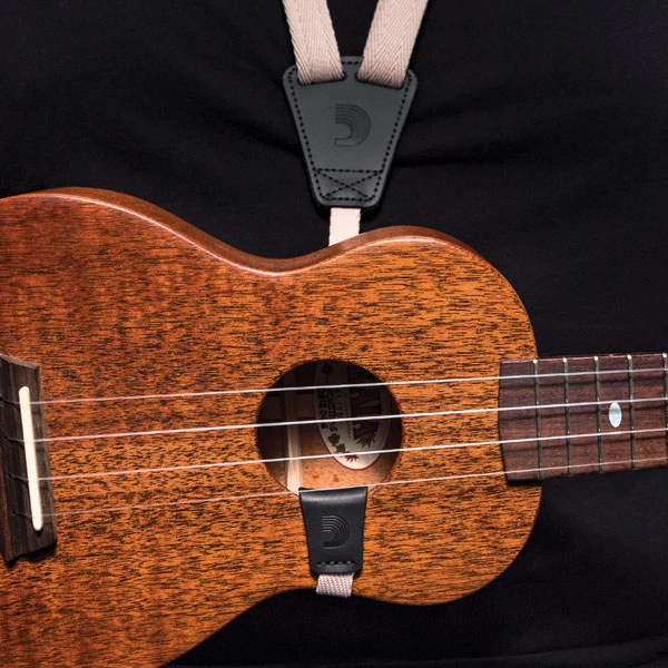 D'Addario 19UKE01 Eco-Comfort Ukulele Strap (Sand)