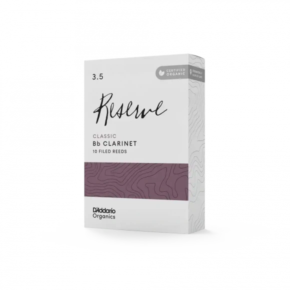 Трость D'Addario Organic Reserve Classic Bb Clarinet #3.5 - 10 Box Трость D'Addario Organic Reserve Classic Bb Clarinet #3.5 - 10 Box