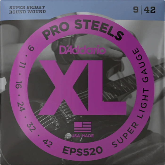Струни Струни D'Addario EPS520 XL Prosteels Super Light 09-42