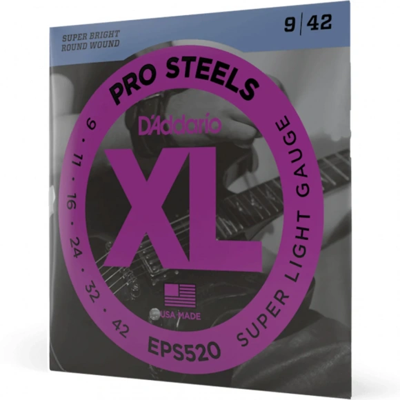Струны D'Addario EPS520 XL Prosteels Super Light 09-42 Струны D'Addario EPS520 XL Prosteels Super Light 09-42