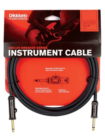 Інструментальний кабель D'Addario PW-AG-10 Curcuit Breaker Momentary Mute (3m)