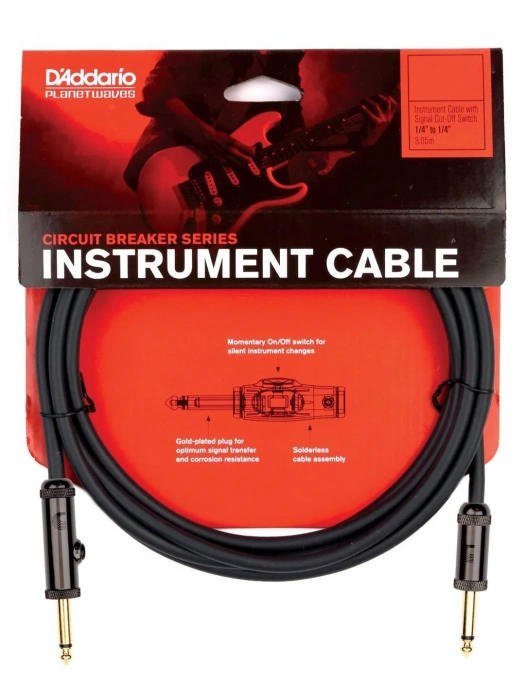 Кабель Кабель D'Addario PW-AG-10 Curcuit Breaker Momentary Mute (3m)