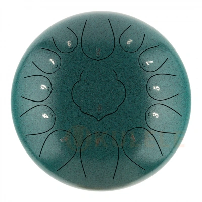 Hluru Huashu THD13-12 Malahite Tongue Drum (13notes 12" C major) Carbon Steel