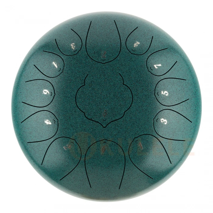 Глюкофон Глюкофон Hluru Huashu THD13-12 Malahite Tongue Drum (13notes 12" C major) Carbon Steel