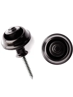 Dunlop SLS1033BK Straplok Strap Retainers Dual Design Black Oxide