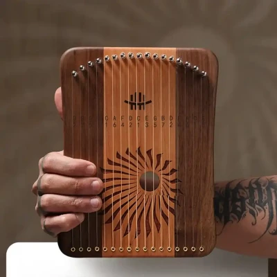 ЛІра Hluru Kalyre 17 strings Cherrywood＆Black Walnut