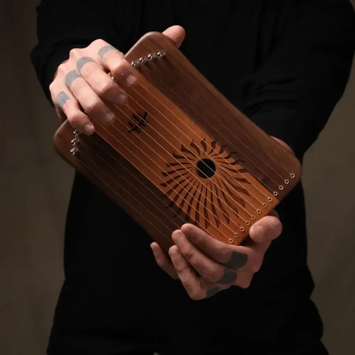 ЛІра ЛІра Hluru Kalyre 17 strings Cherrywood＆Black Walnut