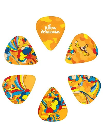 Набір медіаторів D'Addario 1CWH4-11B1 Yellow Submarine 55th Anniversary - Primrose Prairie