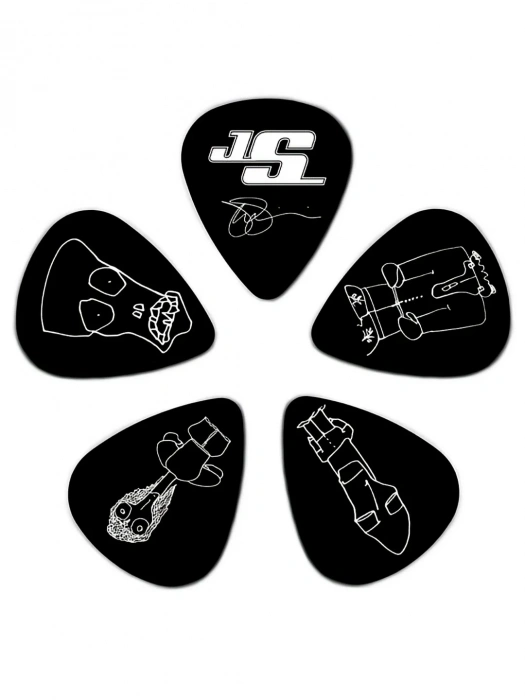 D'Addario 1CBK6-10JS Joe Satriani Signature Black (Heavy Gauge)