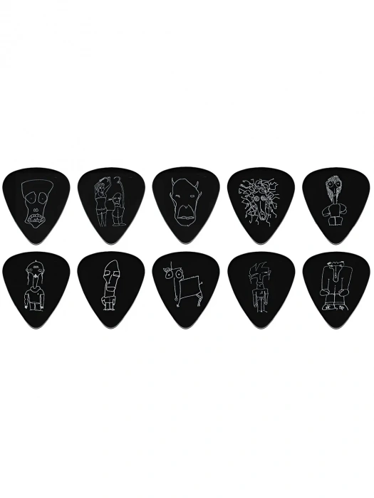 D'Addario 1CBK6-10JS Joe Satriani Signature Black (Heavy Gauge)