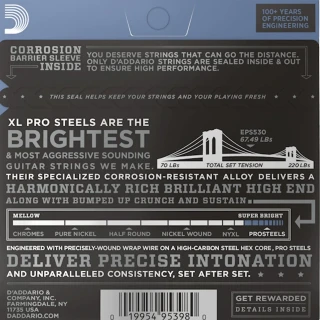 D'Addario EPS530 XL Prosteels Extra Super Light 08-38