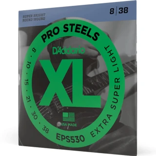 D'Addario EPS530 XL Prosteels Extra Super Light 08-38