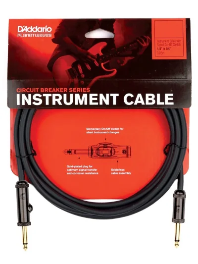 Інструментальний кабель D'Addario PW-AG-15 Curcuit Breaker Momentary Mute (4.5m)