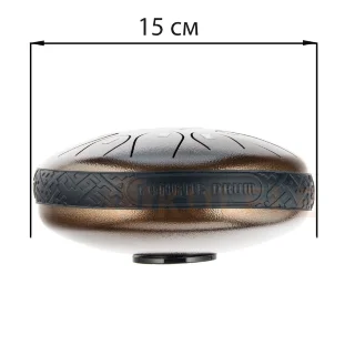 Hluru TOX11-6 Bronze 6" (15см) 11 нот Tongue Drum 304 Stainless Steel