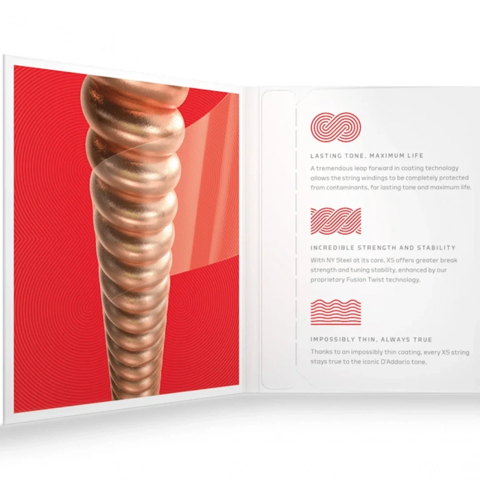 D'Addario XSAPB1356 XS Phosphor Bronze Medium 13-56