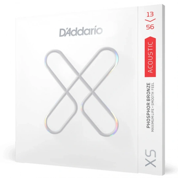 Струни D'Addario XSAPB1356 XS Phosphor Bronze Medium 13-56 Струни D'Addario XSAPB1356 XS Phosphor Bronze Medium 13-56