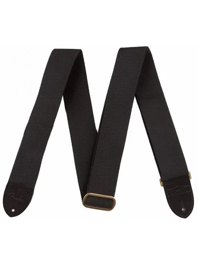 Ремінь для гітари FEnder Strap 2" Cotton BK Oval Logo Strap