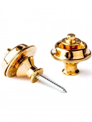 Dunlop SLS1034G Straplok Strap Retainers Dual Design 24KT Gold