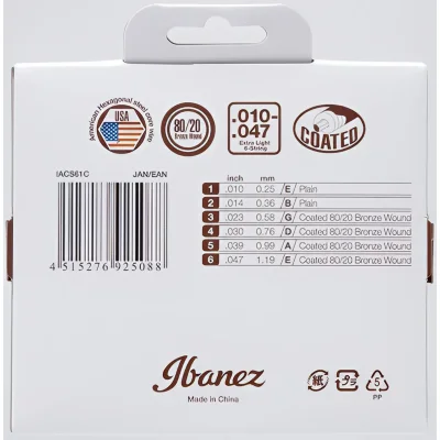 Струни Ibanez IACS6C Acoustic Guitar String 12-53