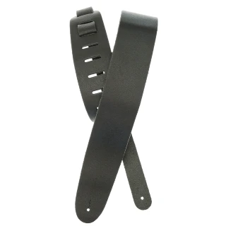 D'Addario 25BL00 Basic Leather Guitar Strap (Black)