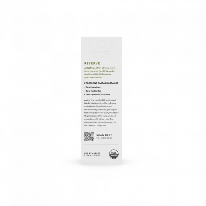 D'Addario Organic Reserve - Tenor Sax #2.5 - 5 Pack