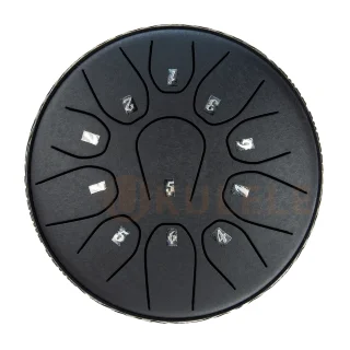 Hluru TOX11-6 Charcoal 6" (15см) 11 нот Tongue Drum 304 Stainless Steel