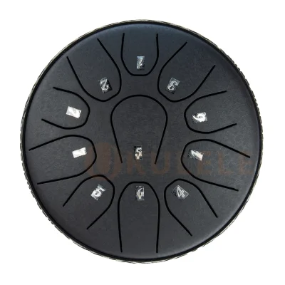 Глюкофон Hluru TOX11-6 Charcoal 6" (15см) 11 нот Tongue Drum 304 Stainless Steel