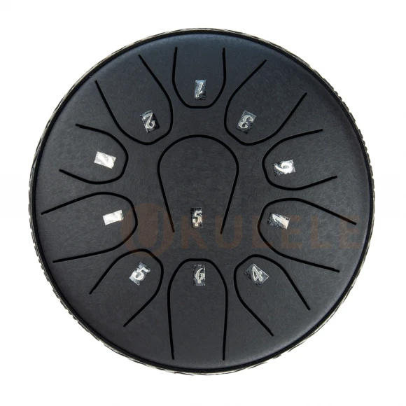 Глюкофон Hluru TOX11-6 Charcoal 6" (15см) 11 нот Tongue Drum 304 Stainless Steel