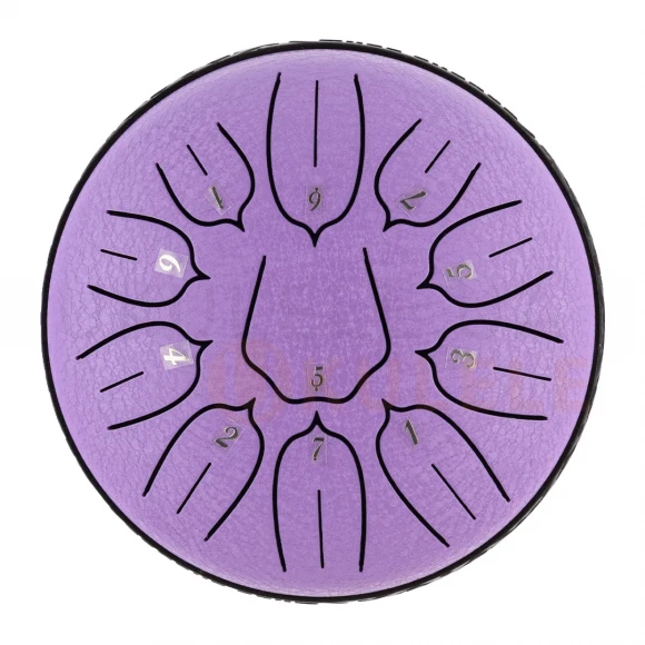 Глюкофон Hluru Huashu TSL11-6 Lavander 6" (15см) 11 нот Tongue Drum Carbon Steel