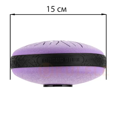 Глюкофон Hluru Huashu TSL11-6 Lavander 6" (15см) 11 нот Tongue Drum Carbon Steel