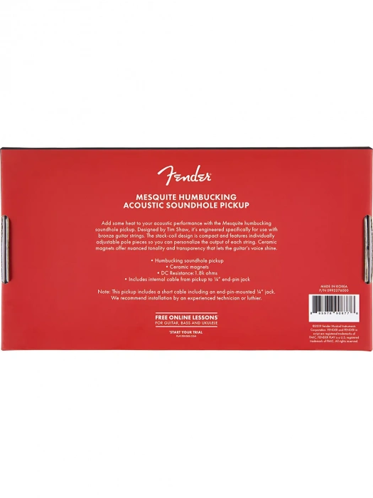 Звукознімач Звукознімач Fender Mesquite Humbucking Acoustic Soundhole Pickup